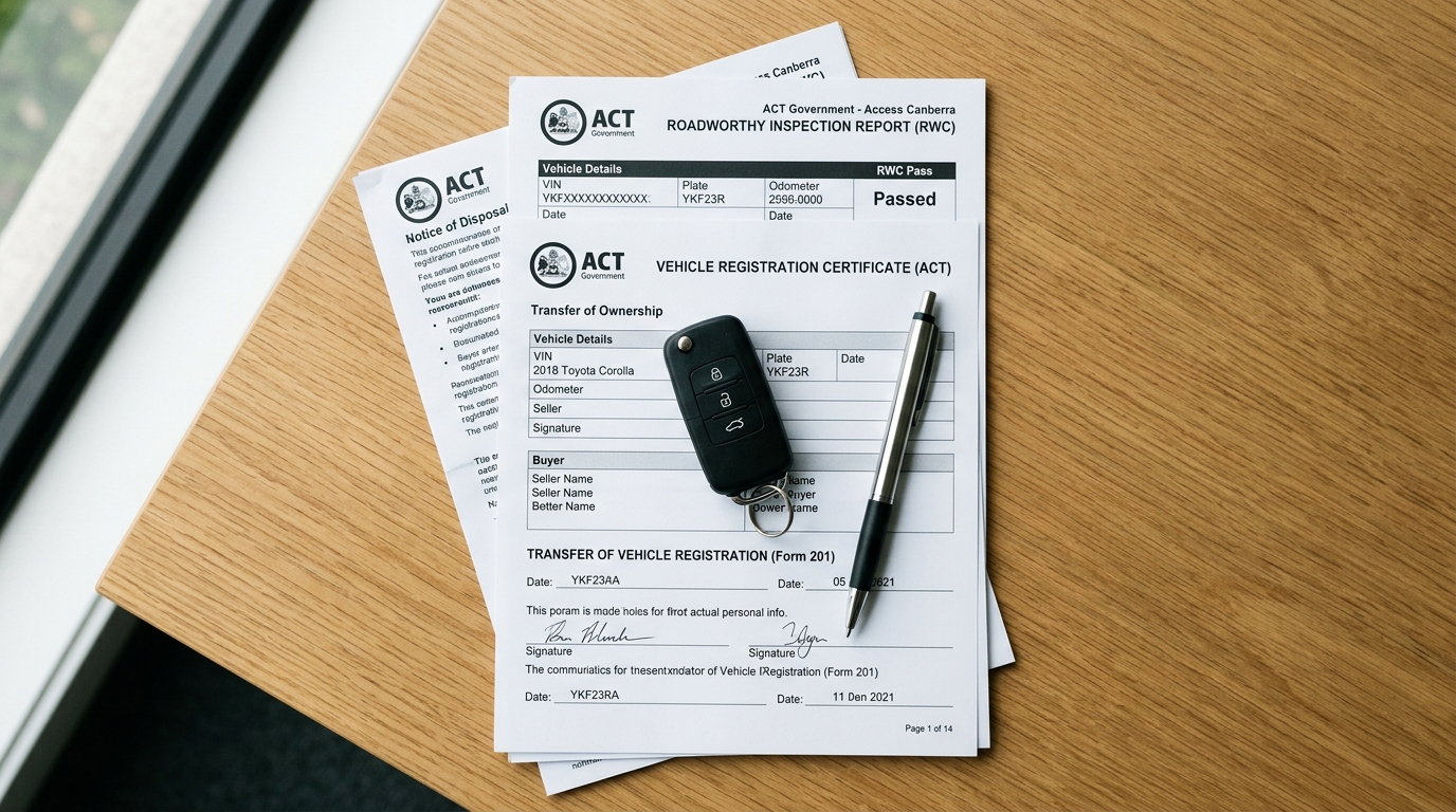 Paperwork Checklist: Selling a Car in the ACT